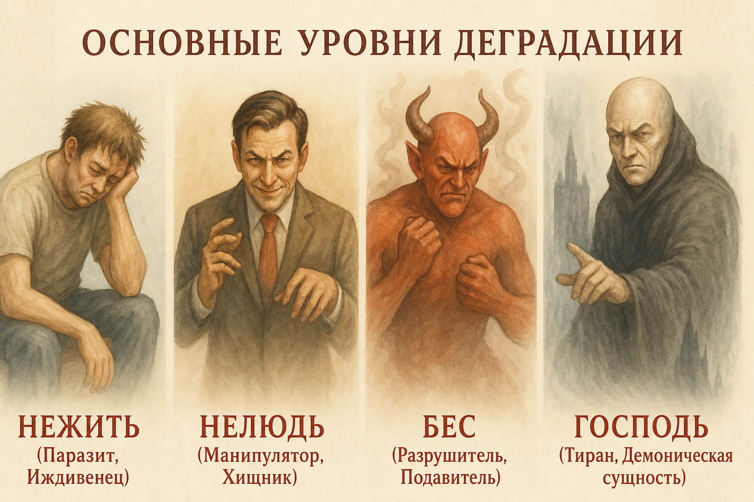 Исправленная иллюстрация уровней деградации