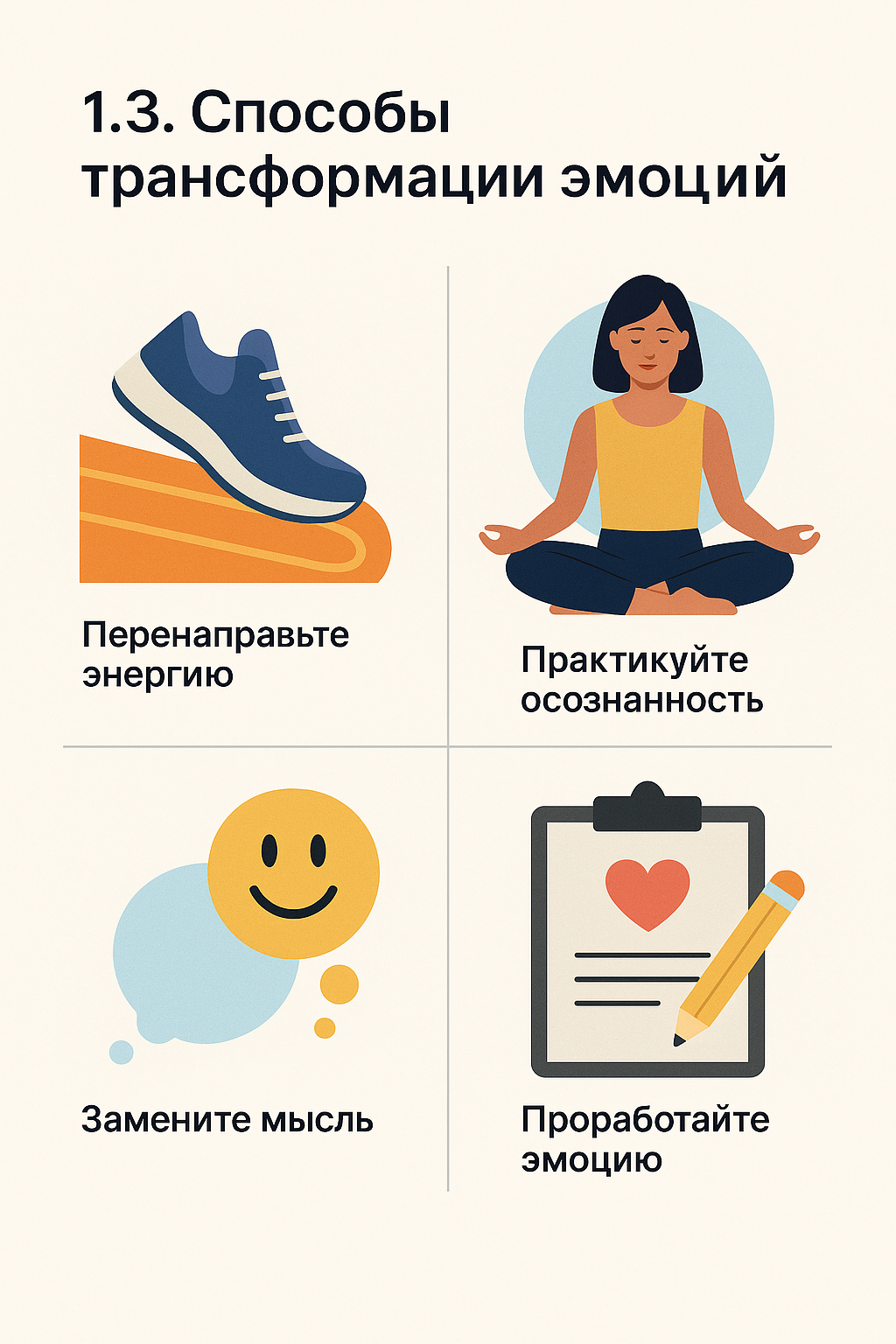 Способы трансформации эмоциональной энергии